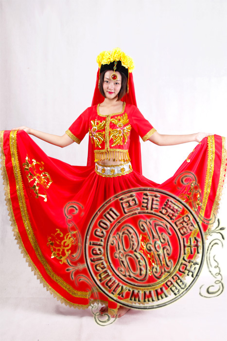 红新疆 新疆舞蹈服装