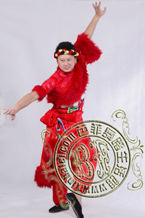 男士藏族舞蹈服装01