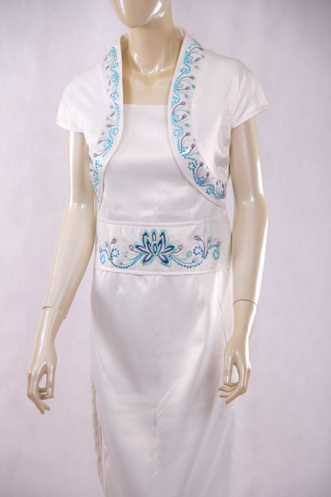 青花瓷旗袍