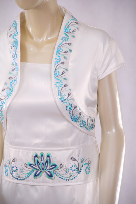 青花瓷旗袍